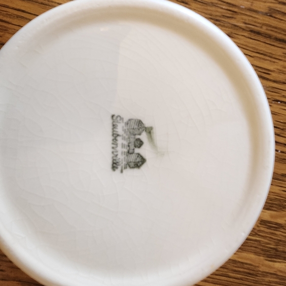 Stubenville Vintage Children's Bowl Bunny & girl. Crazing on bottom Christmas - Picture 2 of 2